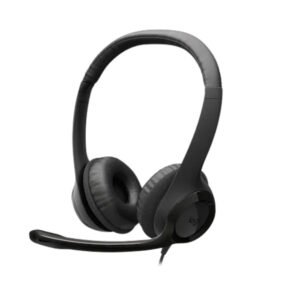 Logitech H390 Wired Headset (981-001576) – USB-C, Wired USB-C, Black