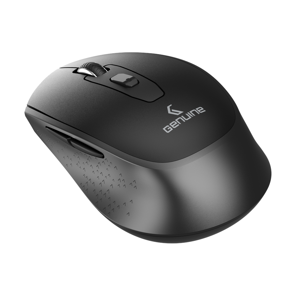 M7097 BG product view 3 Genuine M7097 BG Wireless Optical Mouse - Black/Grey, product view 3