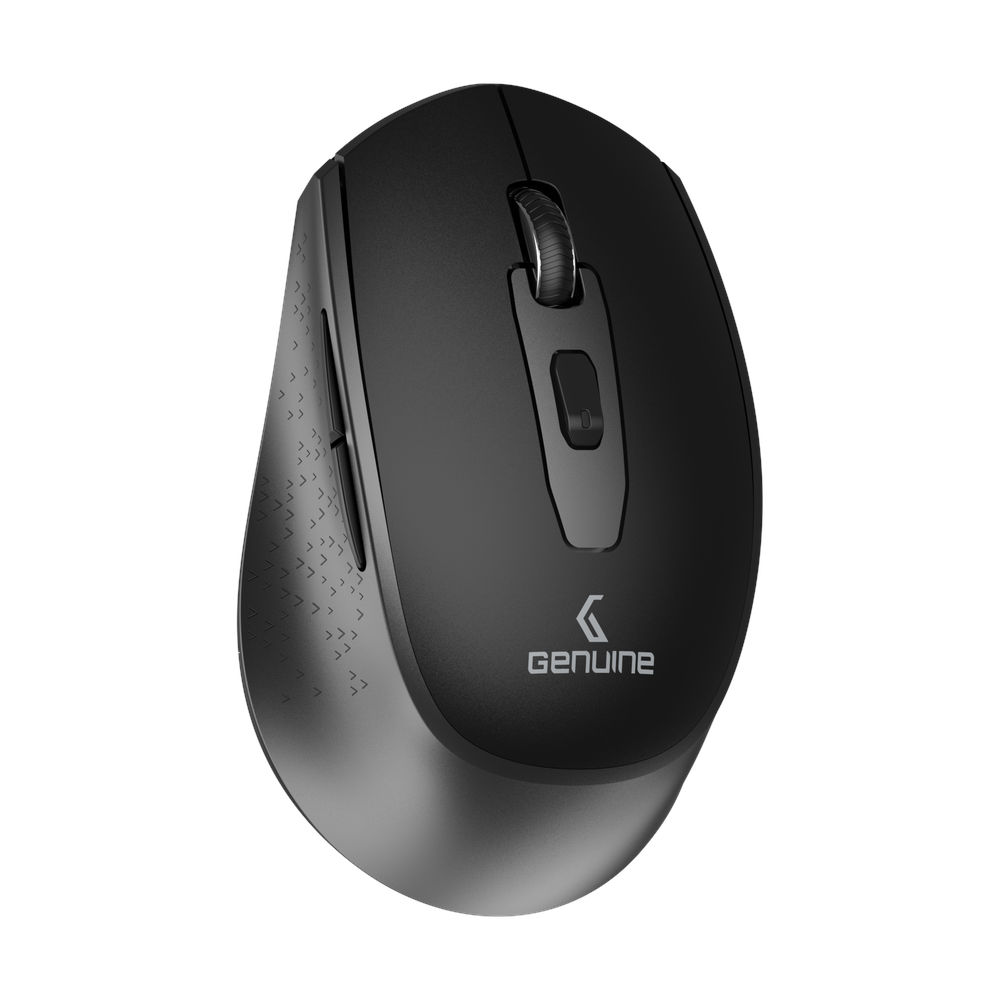 M7097 BG product view 4 Genuine M7097 BG Wireless Optical Mouse - Black/Grey, product view 4
