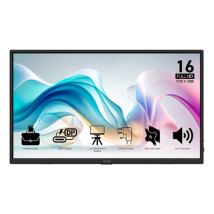 MSI Pro MP165 E6 Portable Monitor (9S6-3PE50M-023) – 15.6-inch, FHD (1920 × 1080), 60Hz