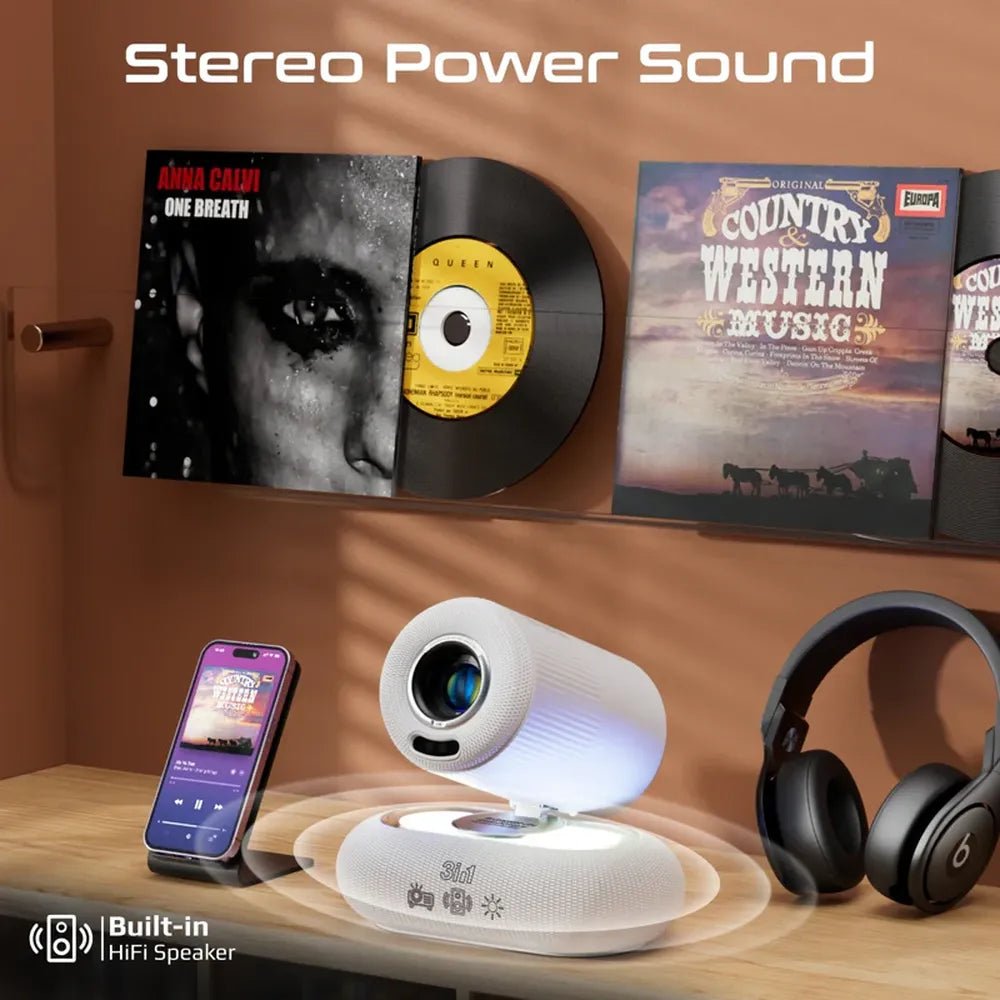Promate Beamer-250R Wireless LCD Projector, product view 3