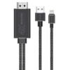 Promate MediaLink-LT 1.8M Lightning to HDMI 4K Cable with USB Charging Bridge, product view 1