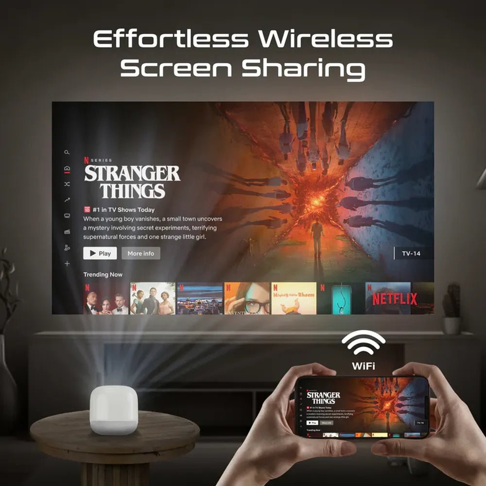 Promate Cube-Cast-2 Native 720p Portable Projector, product view 3