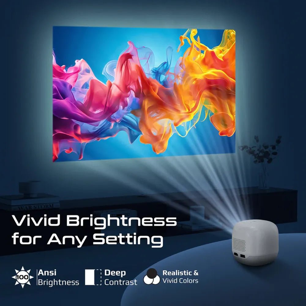Promate Cube-Cast-2 Native 720p Portable Projector, product view 4