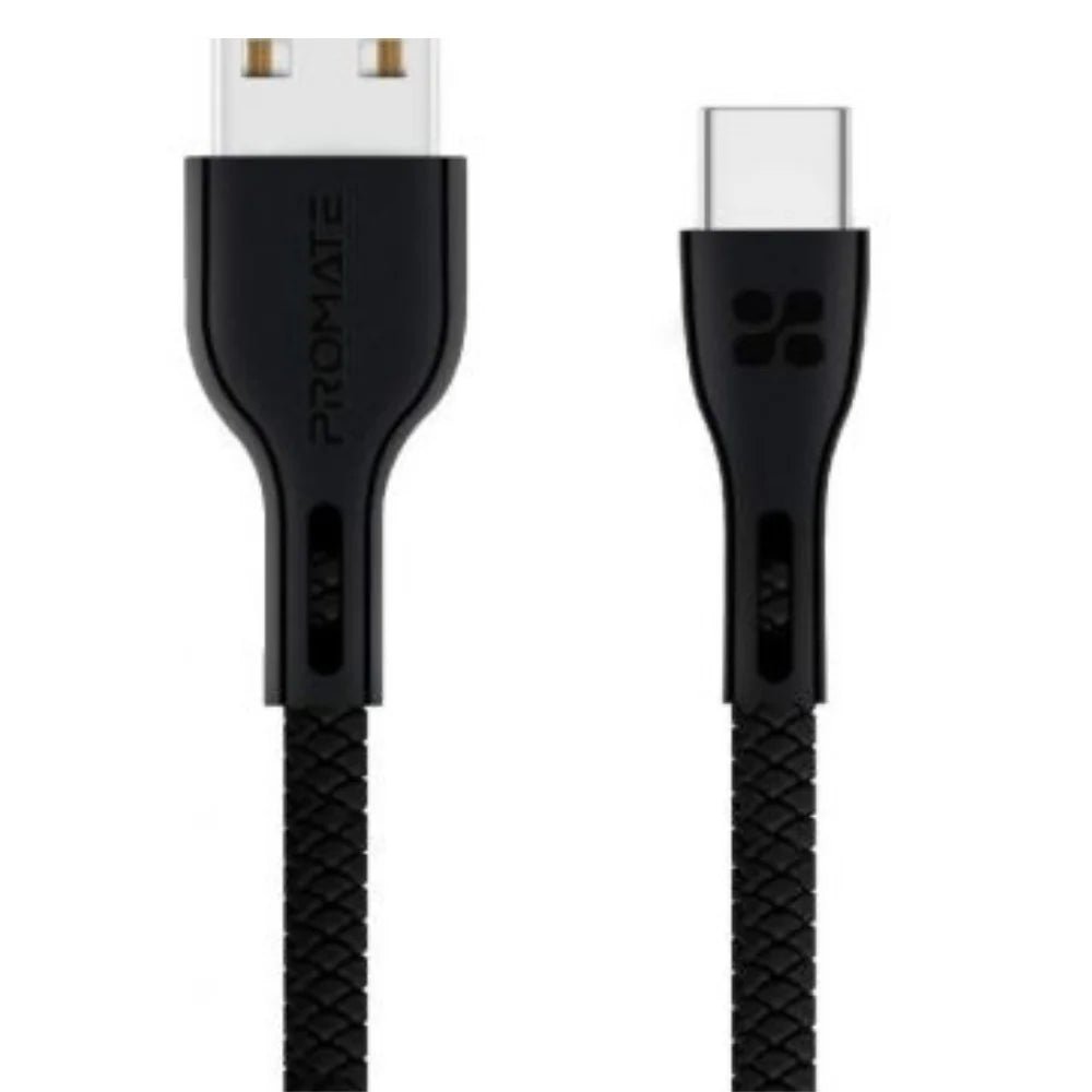 Promate PowerBeam-C 1.2M USB-A to USB-C Cable, product view 1