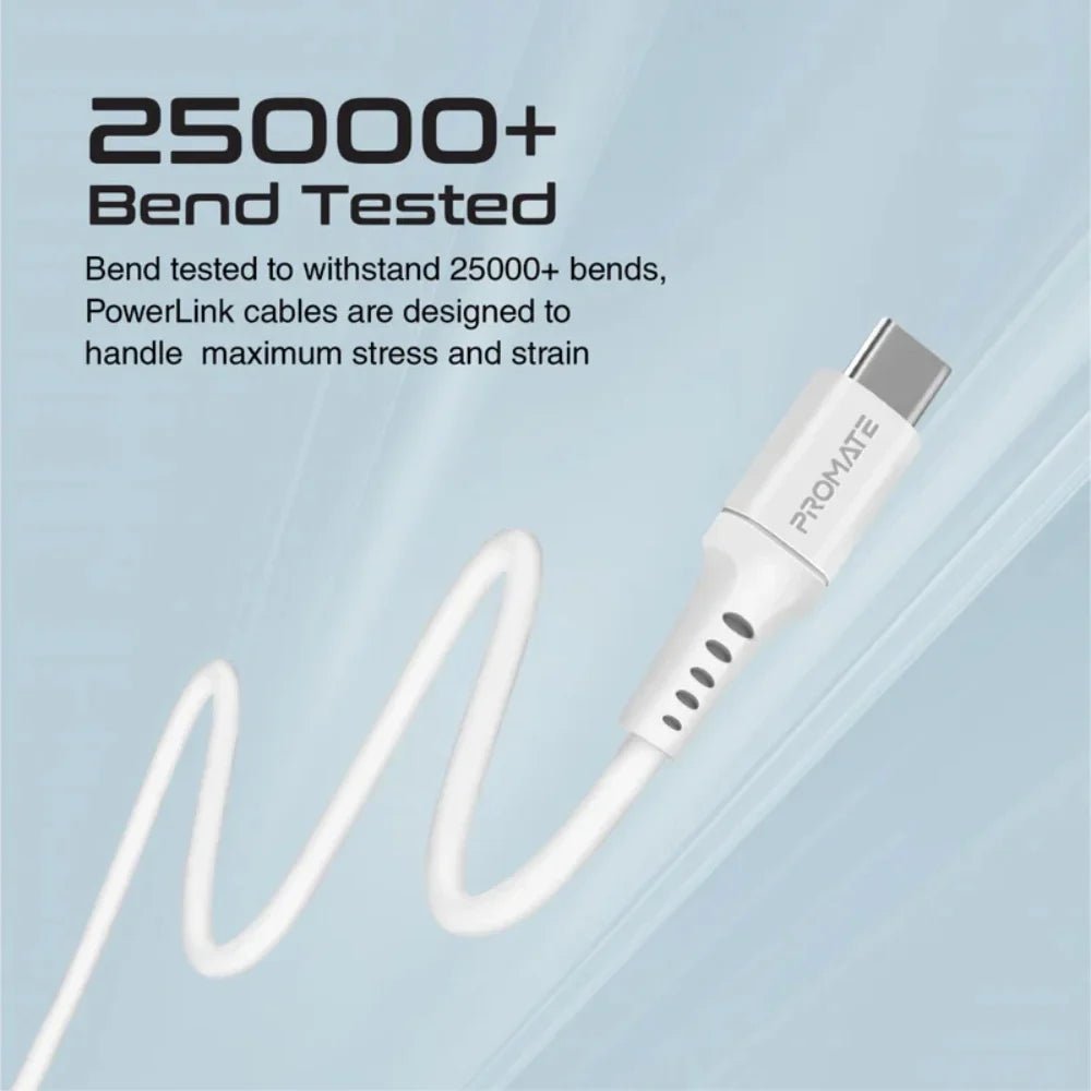 POWERLINK-AC120 product view 3 Promate PowerLink-AC120 1.2M USB-A to USB-C Cable, product view 3