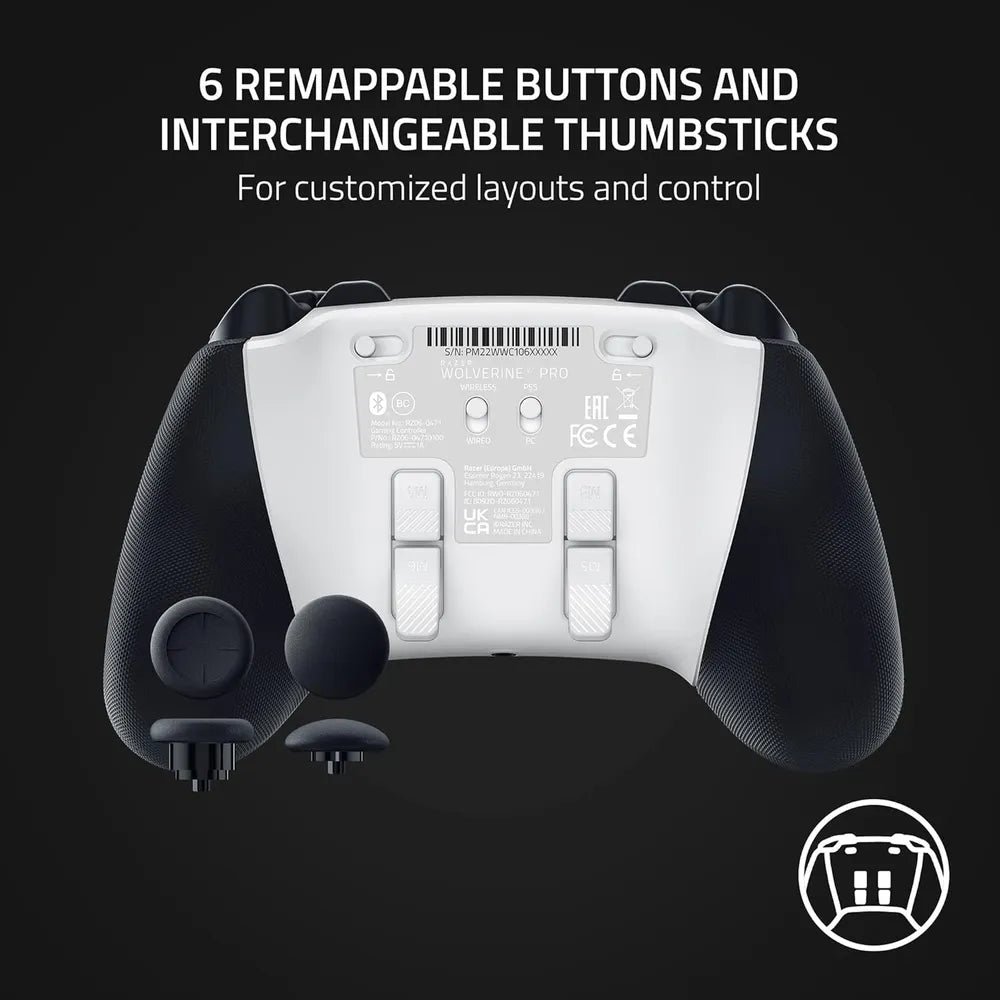 Razer Wolverine V2 Pro in White