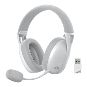 Redragon Ipe Pro H848 Wireless Gaming Headset (H848G) – Bluetooth 5.0, 2.4GHz & USB-C, Grey, 7.1 Surround Sound