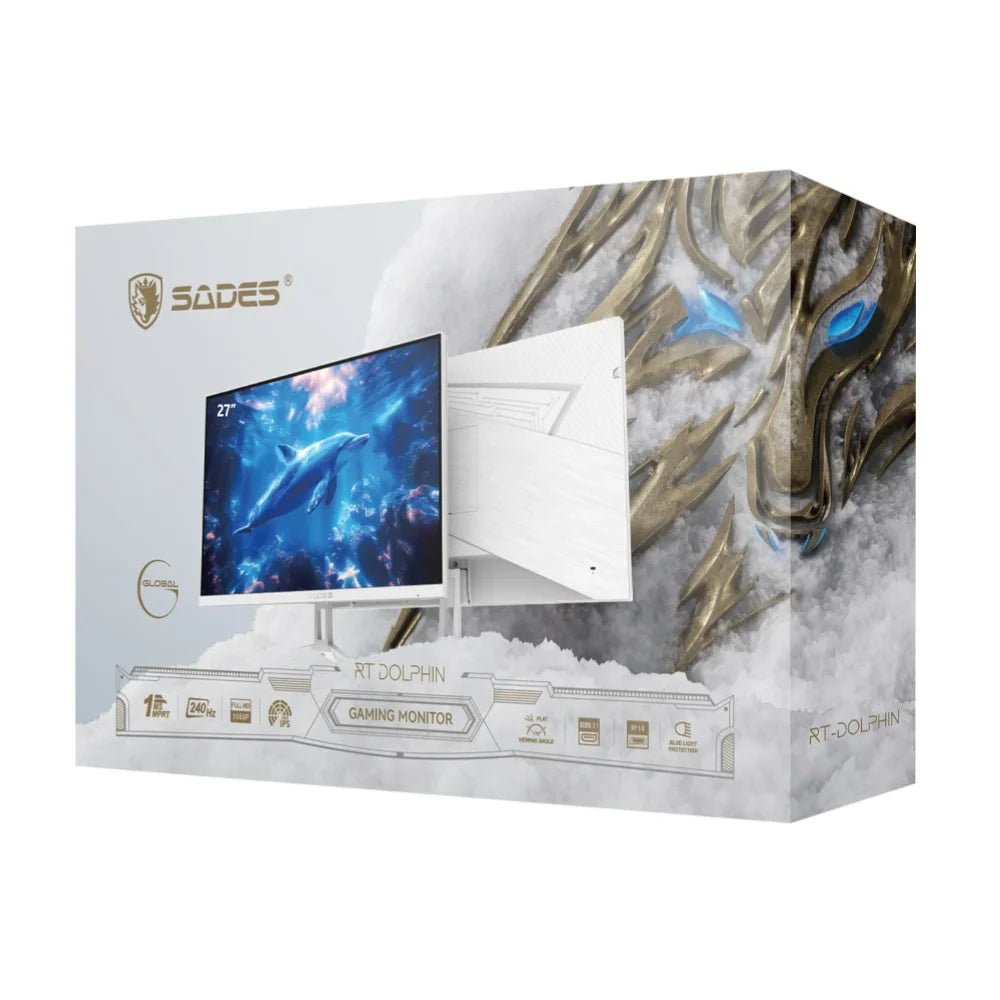 Sades RT-Dolphin 27" FHD Gaming Monitor (SA-F03F27W), product view 2
