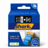 Shark Original D1 Label Tape 40921, 9mm × 7m, White on Black retail pack