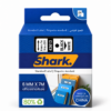 Shark Original D1 Label Tape 43613, 6mm × 7m, Black on White retail pack
