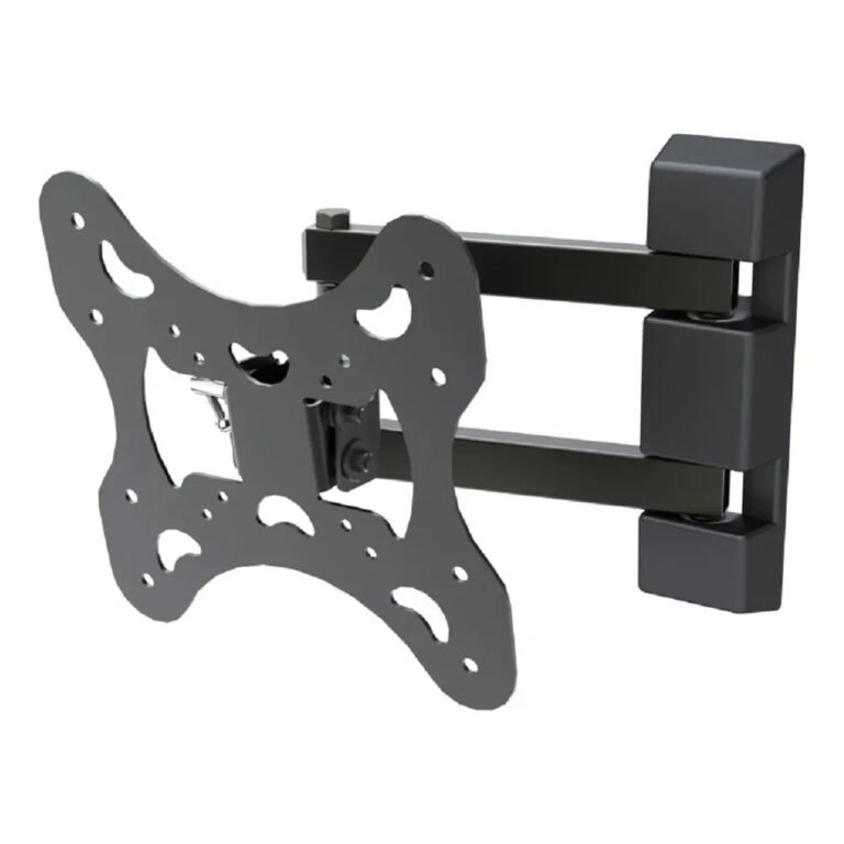 Skill Tech Adjustable TV Wall Mount Bracket (SH30P) – Black, Steel and Plastic, Supports 14″ to 43″ Monitors and Displays
