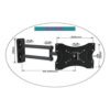 Skill Tech Adjustable TV Wall Mount Bracket (SH32P), product view 2