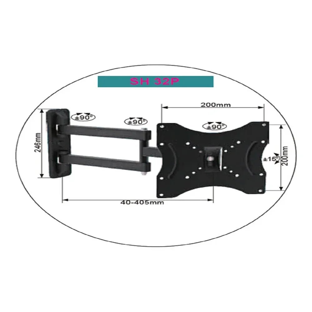 Skill Tech Adjustable TV Wall Mount Bracket (SH32P), product view 2