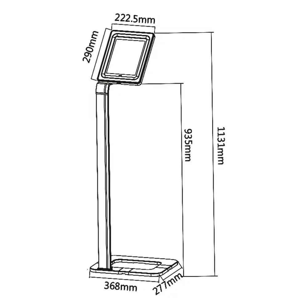 Skill Tech Anti-Theft Floor Stand for Tablets (SH-PAD-02), product view 5