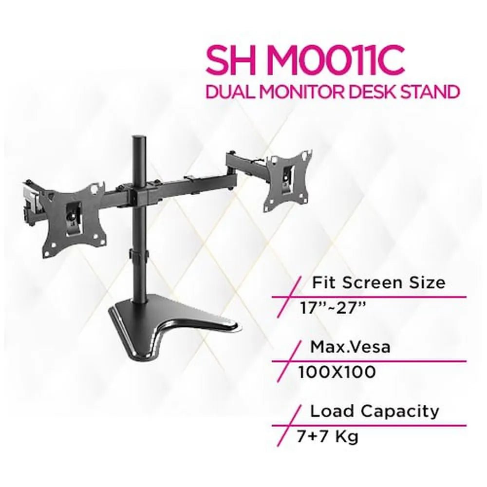 Skill Tech Dual-Monitor Articulating Desk Mount (SH-M0011C), product view 5