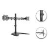 Skill Tech Dual-Monitor Steel Articulating Monitor Mount (SH070-T024), product view 2
