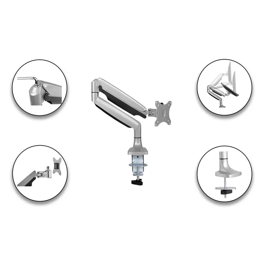 Skill Tech Single Monitor Gas Spring Monitor Arm (SH100-C012), product view 2