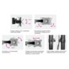 Skill Tech Quad Monitors Articulating Monitor Mount Stand (SH-T048), product view 2