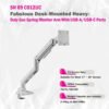 Skill Tech Single Monitor Desk Mount with USB & Type-C Ports (SH69-C012UC), product view 3