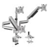 Skill Tech Triple Monitor Pole-Mounted Gas Spring Monitor Arm (SH100-C036), product view 1