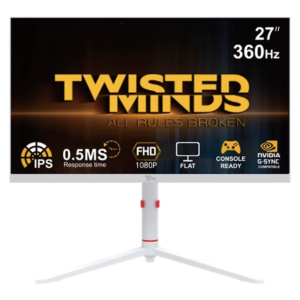 Twisted Minds Frost Series Gaming Monitor (TMA27FHD360IPS) – 27-inch, FHD (1920 × 1080), 360Hz