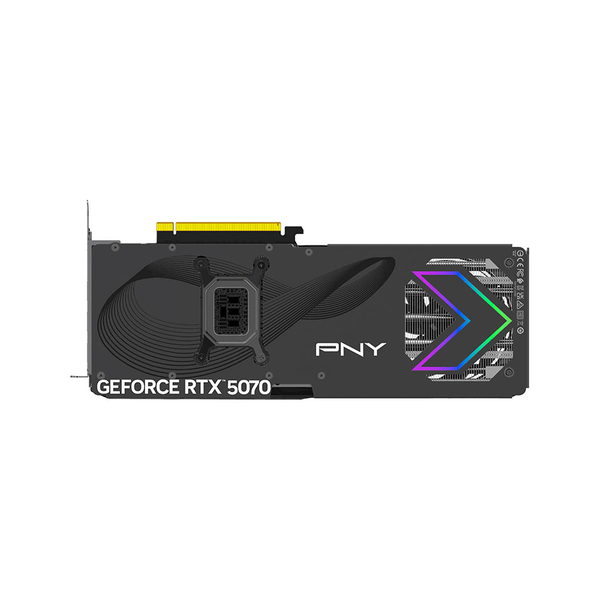 PNY GeForce RTX 5070 Triple Fan OC Edition ARGB Graphics Card (VCG507012TFXXPB1-O), product view 2