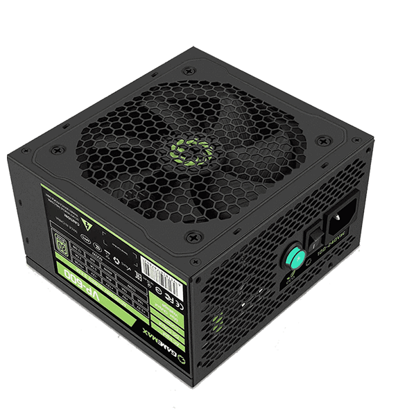 VP-600 product view 1 GameMax VP-600 600W Non-RGB Power Supply, product view 1