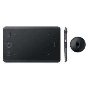 Wacom Intuos Pro Small Pen Tablet (PTH460K0B) – USB & Bluetooth, USB-C to USB 2.0, Black
