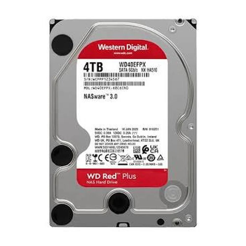 Western Digital Red Plus 3.5" SATA NAS HDD (WD40EFPX), product view 1