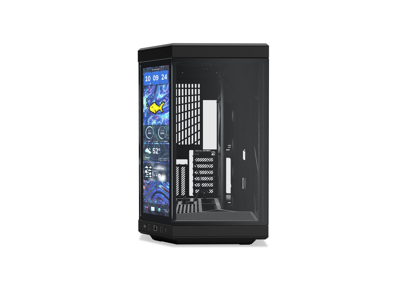 Hyte Y70 Touch Infinite Dual Chamber Mid-Tower ATX Case (CS-HYTEY70TI-BB), product view 2