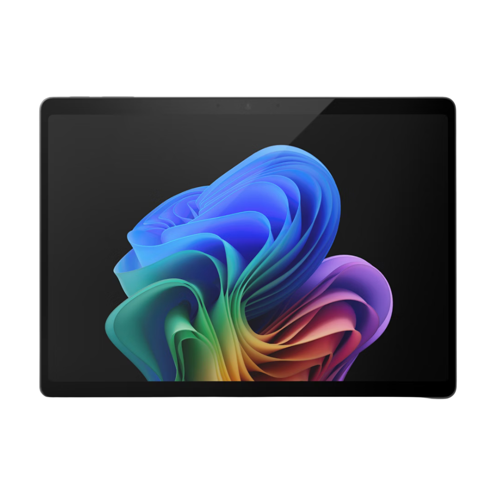Microsoft Surface Pro 11 in Black, front landscape view.