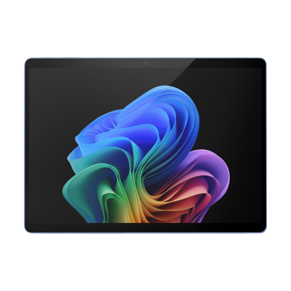 Microsoft Surface Pro 11 in Sapphire, front landscape view.
