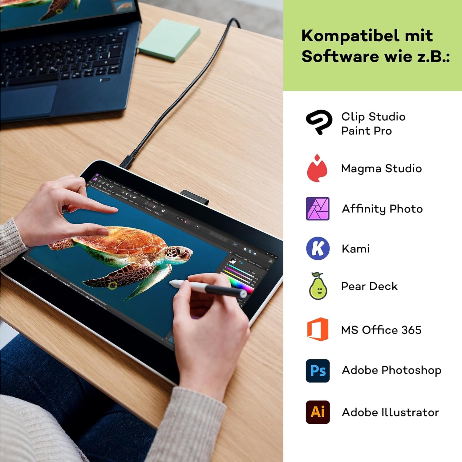 DTH134W0B product view 6 Wacom One 13 touch 13.3" Pen Display (DTH134W0B), product view 6